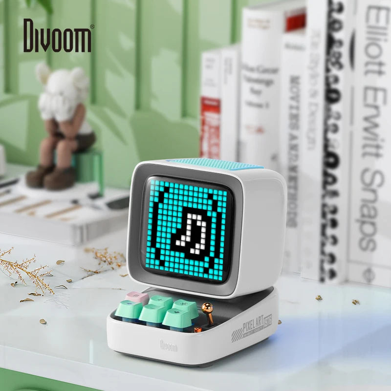 Retro Pixel Art Bluetooth Speaker – 16x16 LED Ekran z Aplikacją Divoom