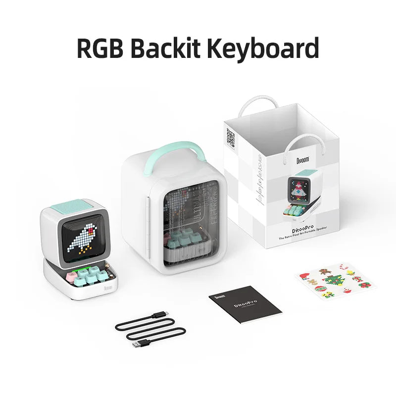 Retro Pixel Art Bluetooth Speaker – 16x16 LED Ekran z Aplikacją Divoom