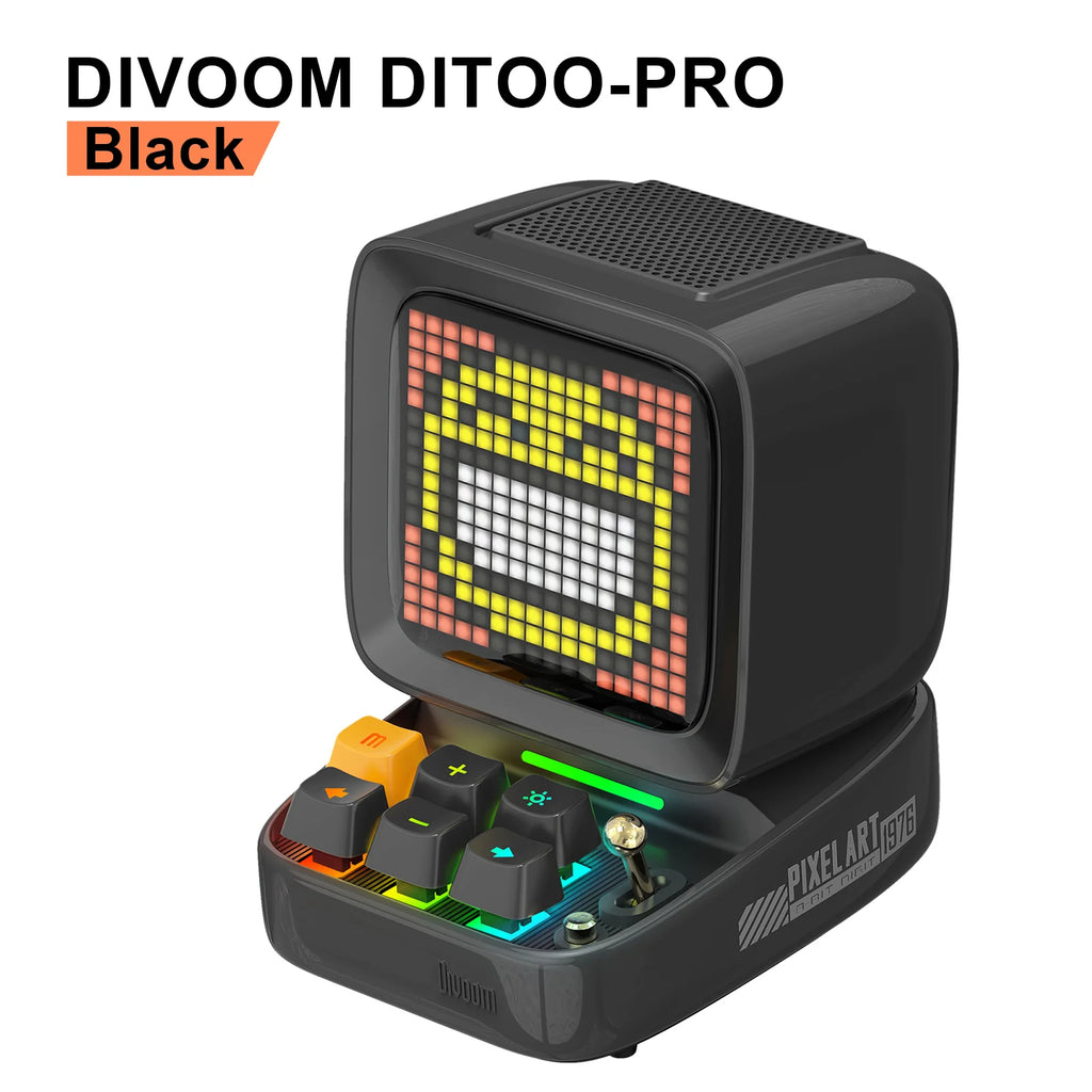 Retro Pixel Art Bluetooth Speaker – 16x16 LED Ekran z Aplikacją Divoom