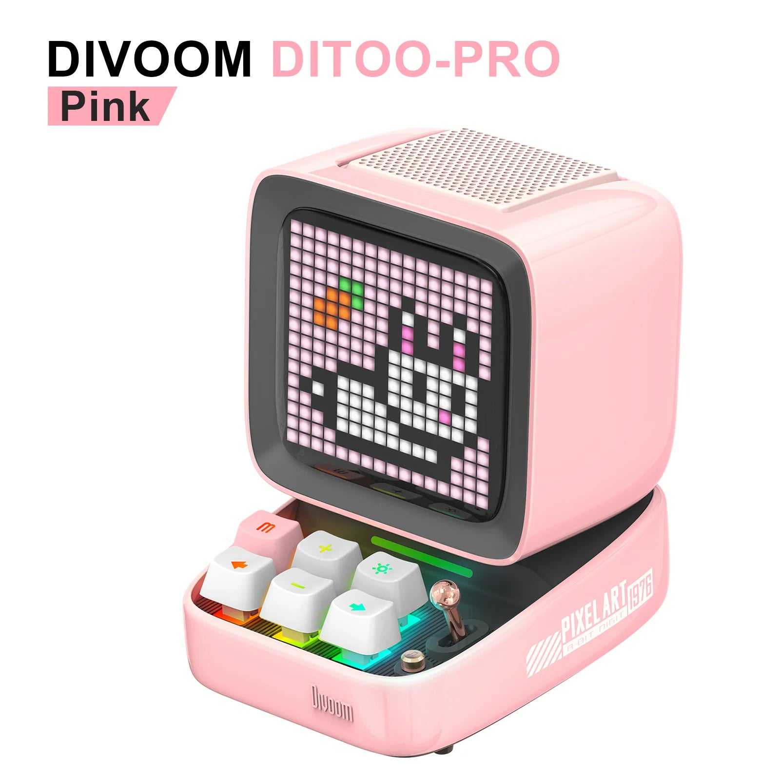 Retro Pixel Art Bluetooth Speaker – 16x16 LED Ekran z Aplikacją Divoom