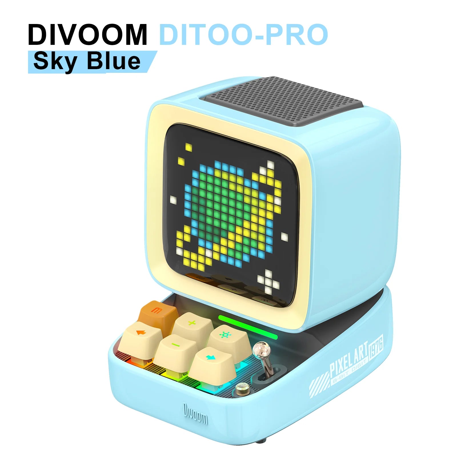 Retro Pixel Art Bluetooth Speaker – 16x16 LED Ekran z Aplikacją Divoom