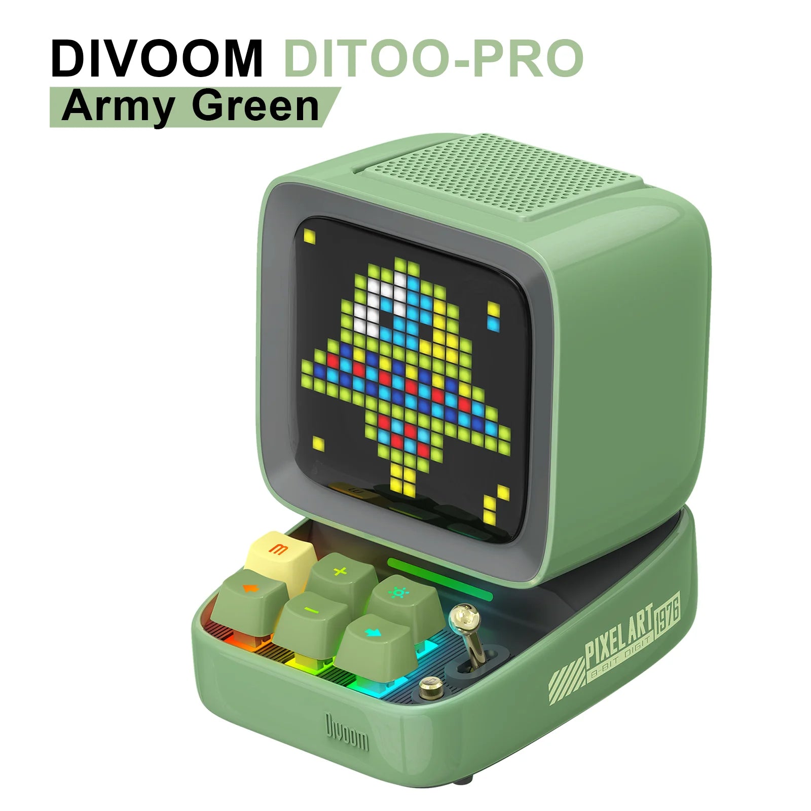 Retro Pixel Art Bluetooth Speaker – 16x16 LED Ekran z Aplikacją Divoom